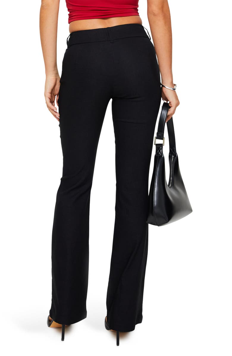 Princess Polly Kinkirk Flare Pants, Alternate, color, Black