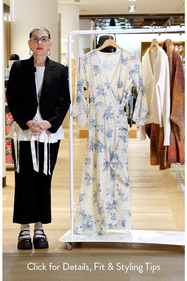 Carly Print Wrap Maxi Dress video