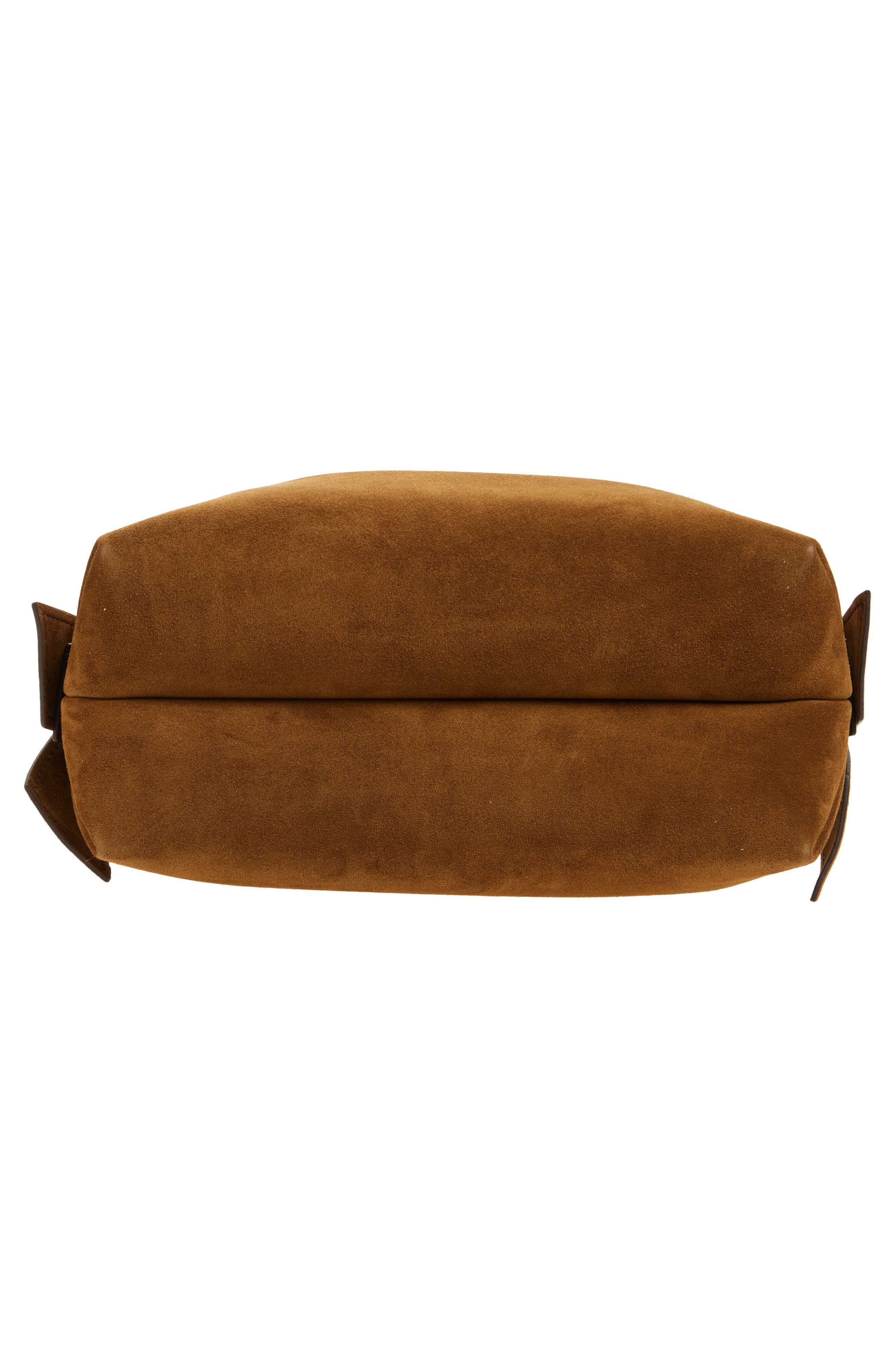 Acne Studios Midi Musubi Suede Shoulder Bag, Alternate, color, Cognac Brown