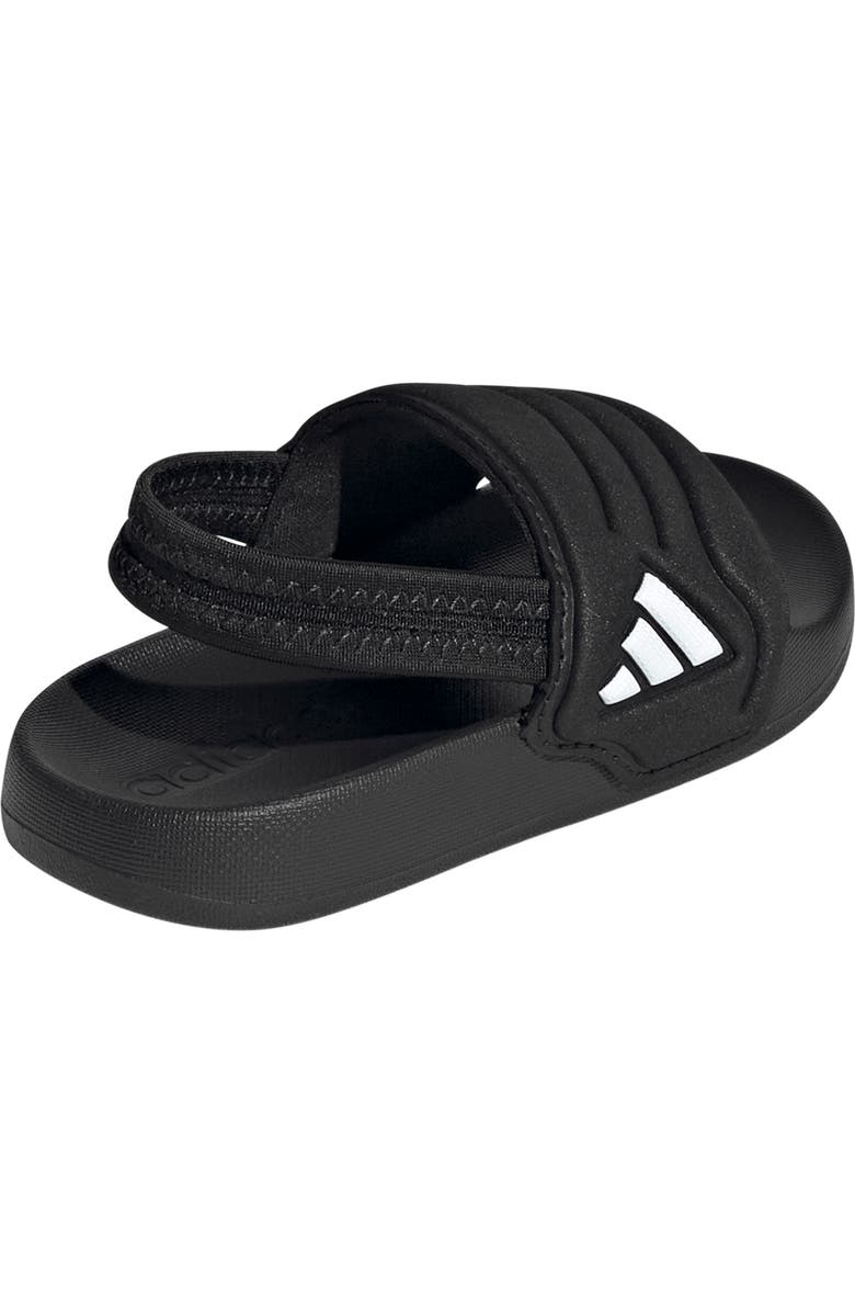 adidas Kids' Adilette Estrap 2.0 Slide Sandal, Alternate, color, Core Black/ Footwear White