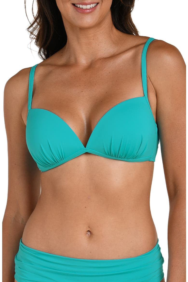 Deep Plunge Bikini Top, Main, color, CALYPSO