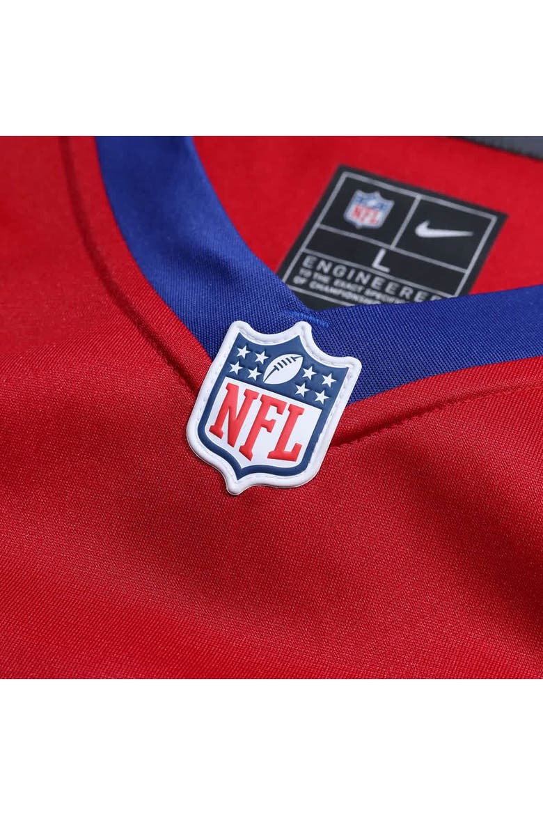 Men's Nike Jaxson Dart Red New York Giants Alternate Century Red Game Jersey, Alternate, color, Red