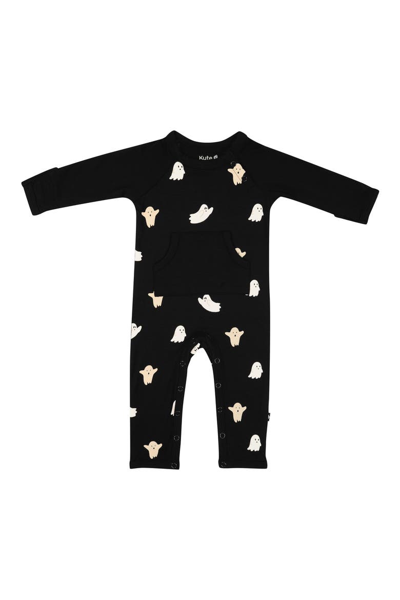 Boo Long Sleeve Romper, Main, color, BOO
