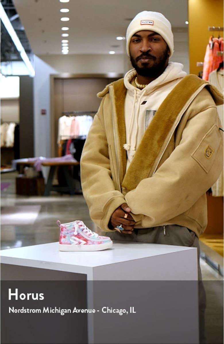 Kids' Watercolor CS High Sneaker, sales video thumbnail