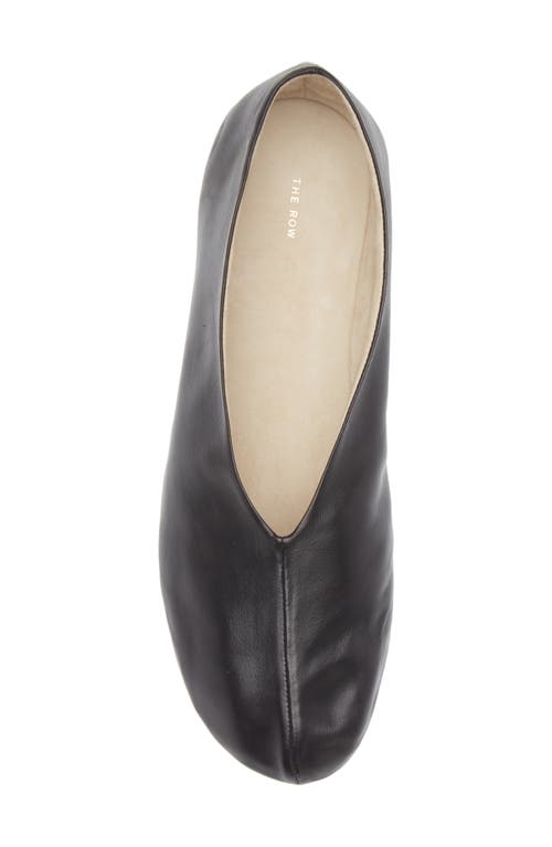 The Row Stella Ballerina Flat In Black