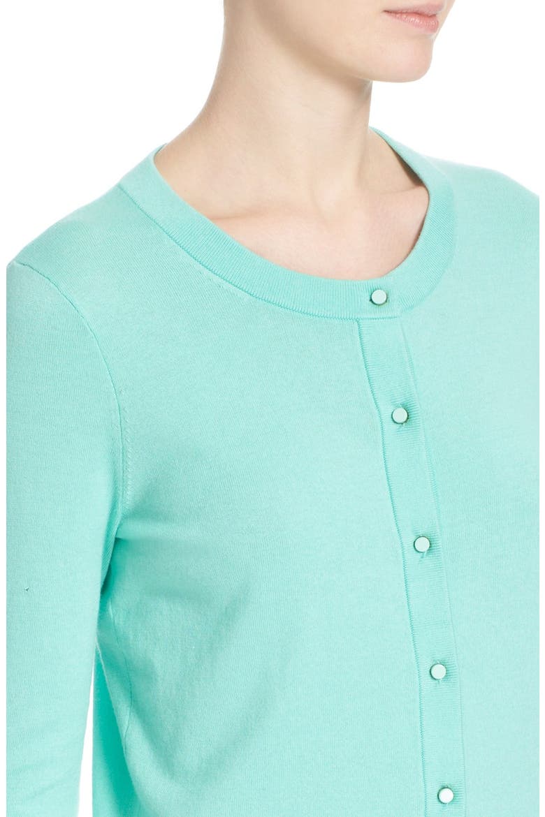 'somerset' cotton blend cardigan, Alternate, color, CARIBBEAN SKY