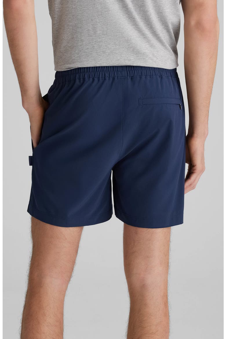 Luxe Traveler Shorts, Alternate, color, DRESS BLUES