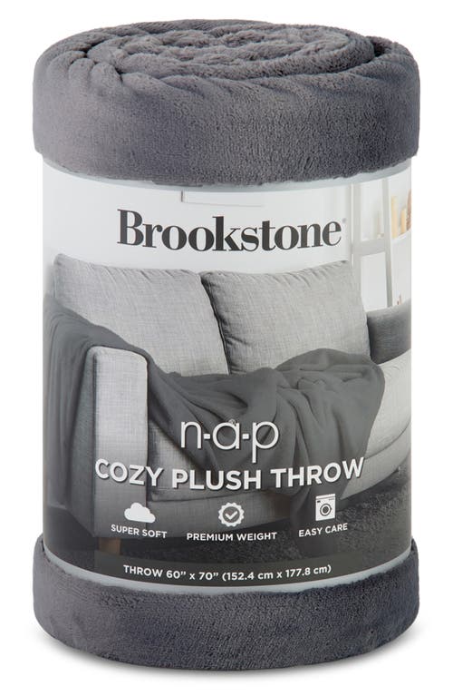 Brookstone Nap Plush Throw Blanket