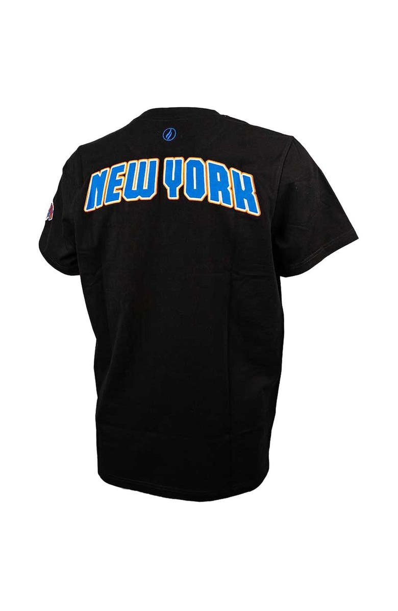 FISLL Men's FISLL  Black New York Knicks 3D Puff Print Sliced Logo T-Shirt, Alternate, color, Black