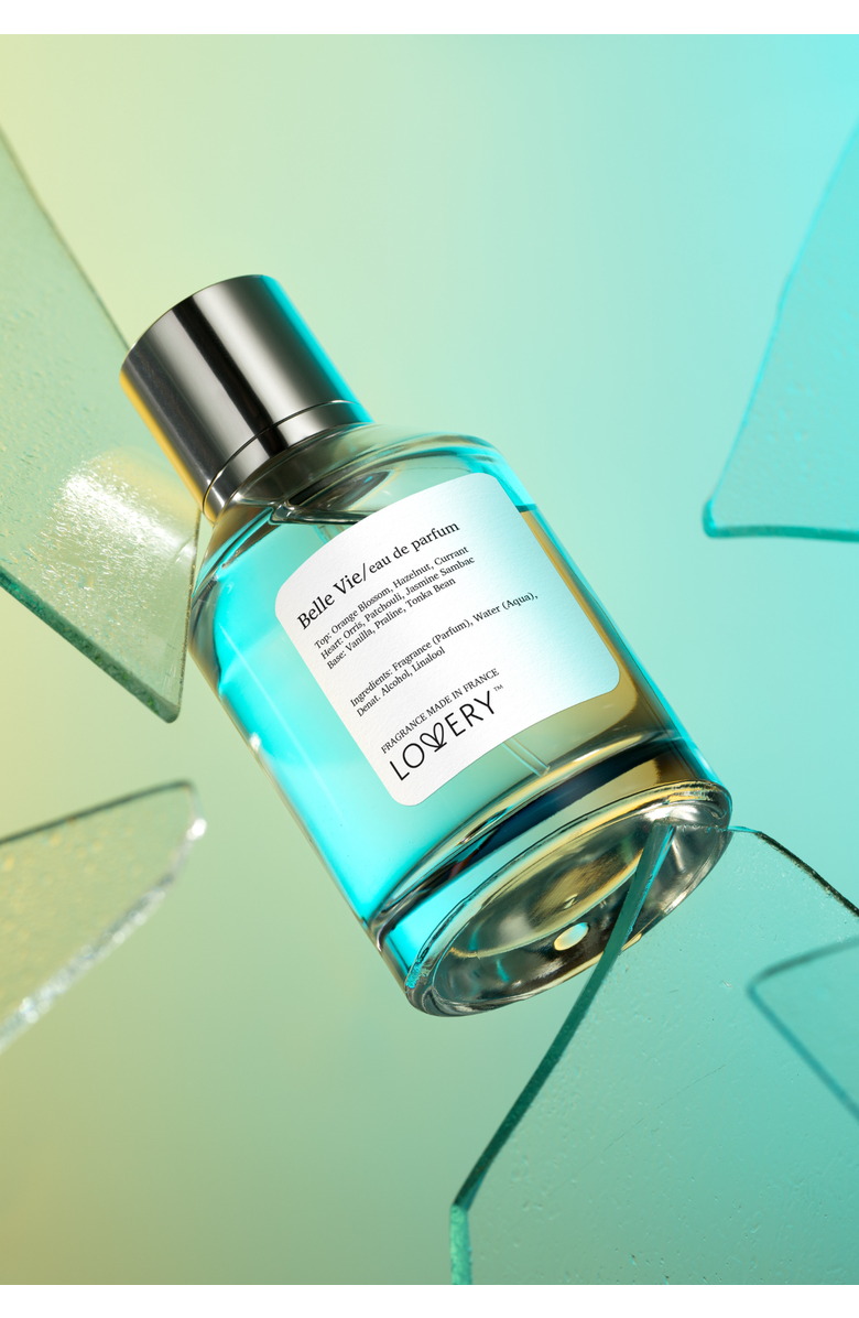 Lovery Belle Vie Eau de Parfum Spray A- 100ml Made in France Floral Perfume for Women, Alternate, color, Silver, White, Cream, Black