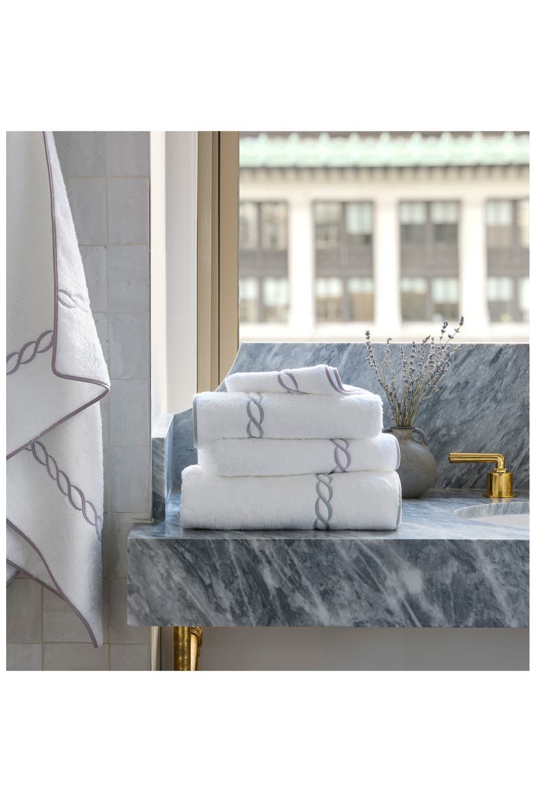 Classic Chain Hand Towel, Alternate, color, BLUSH