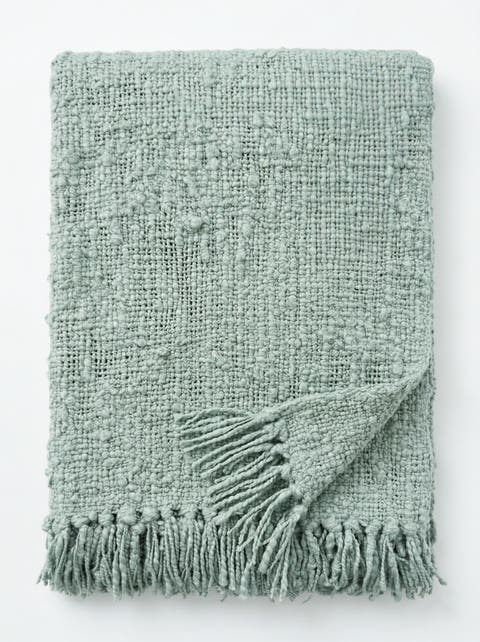 Cozy Cotton Boucle Throw