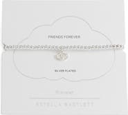 Estella Bartlett Sienna Double Heart Beaded Stretch Bracelet