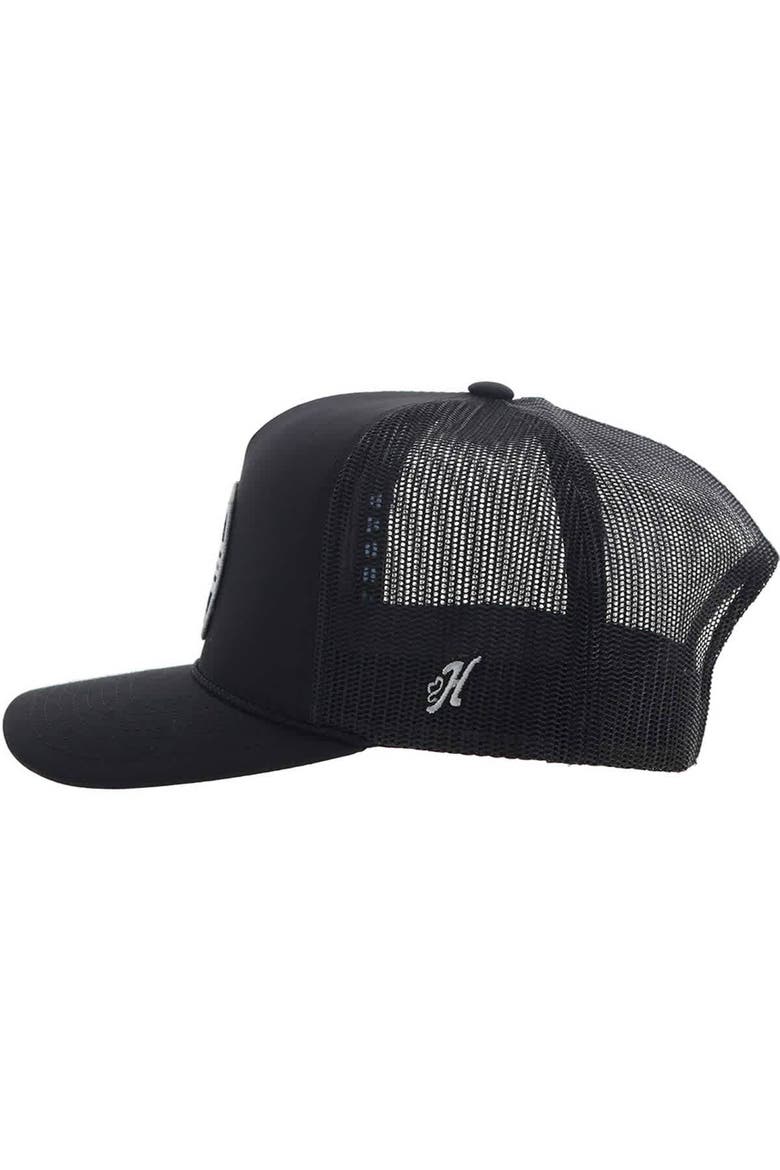 Men's HOOey Black Dallas Cowboys Patch Rope Trucker Adjustable Hat, Alternate, color, Black