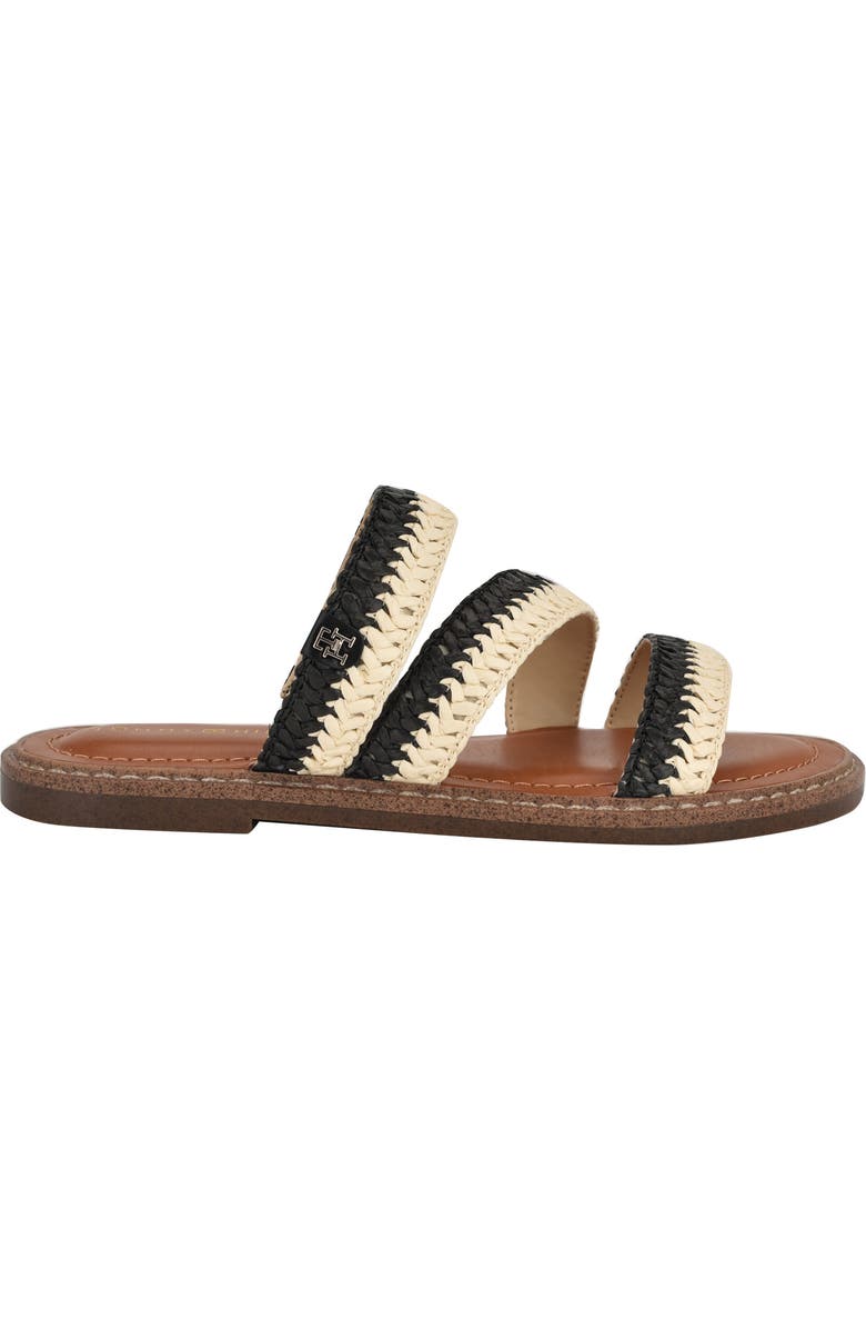 Tommy Hilfiger Brelyn Raffia Sandal, Alternate, color, Black01
