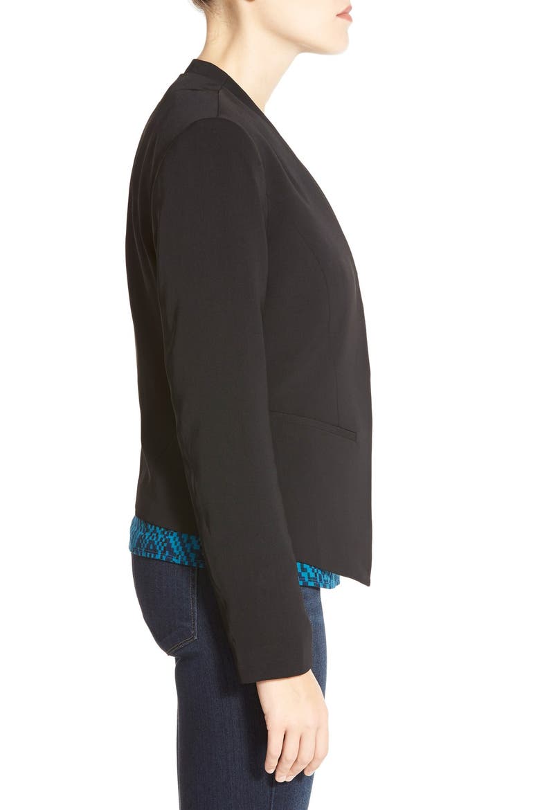 Open Front Blazer, Alternate, color, BLACK