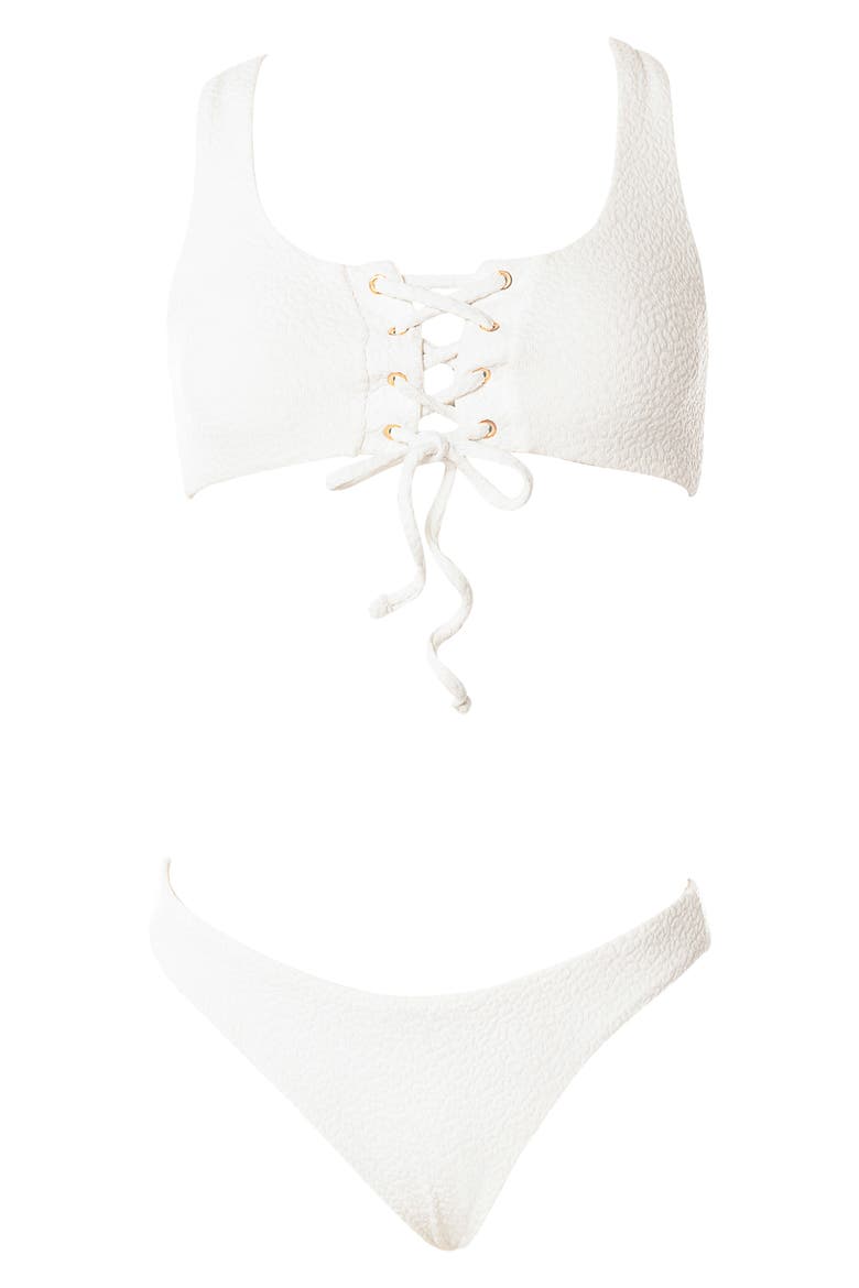 Coconut Milk Sublimity Reversible Bikini Bottoms, Alternate, color, WHITE