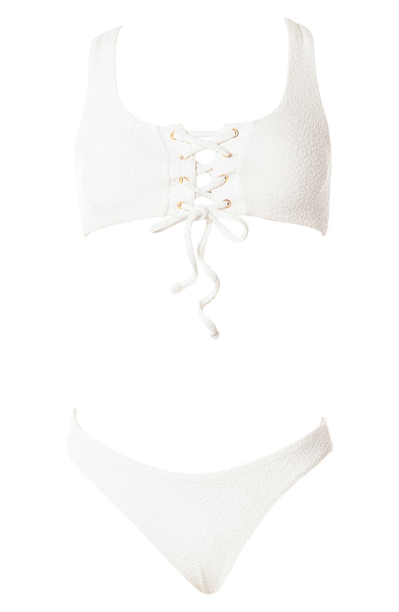 Maaji Coconut Milk Sublimity Reversible Bikini Bottoms, Alternate, color, White