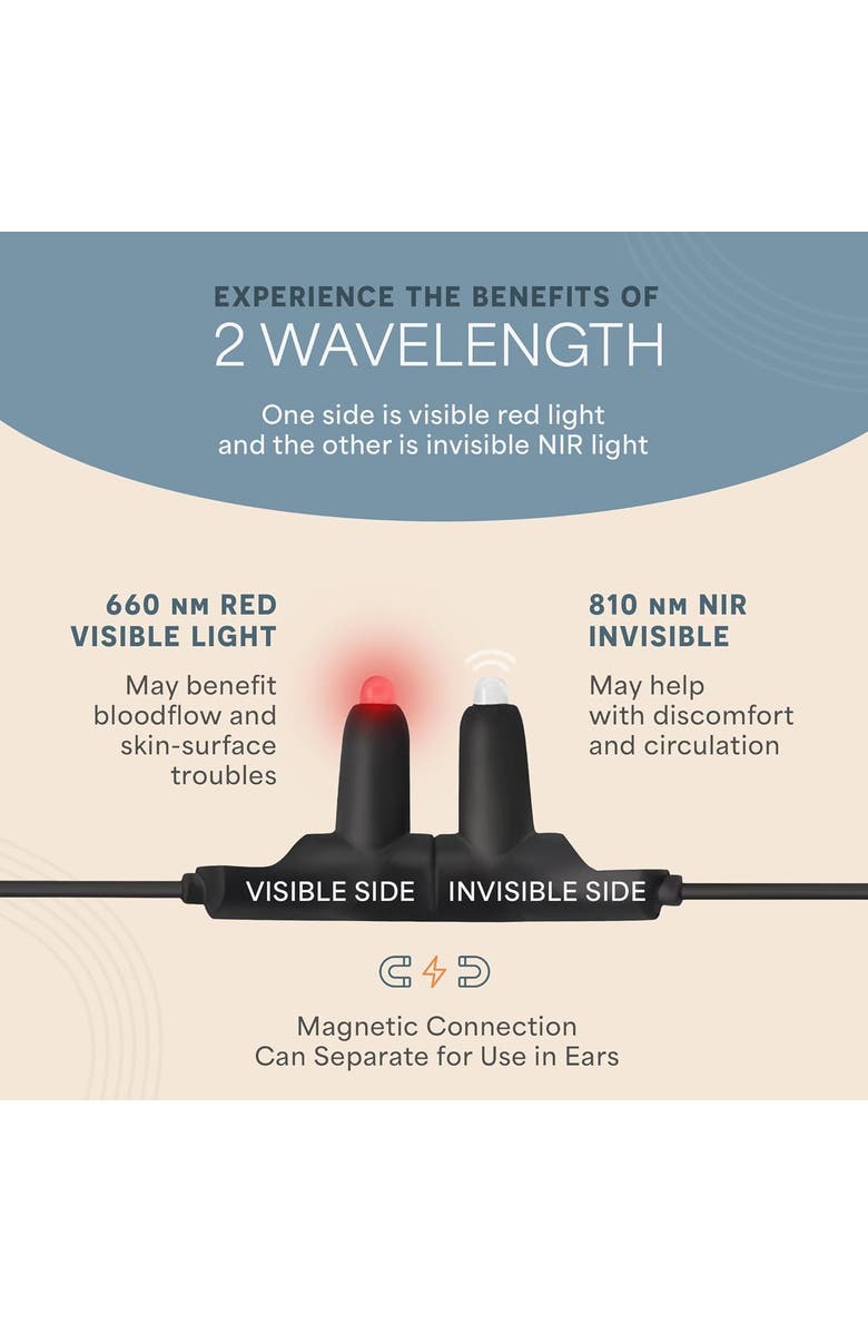 Lifepro Red Light Therapy Device for Nose & Ears Infrared Sinus Relief, Alternate, color, Black