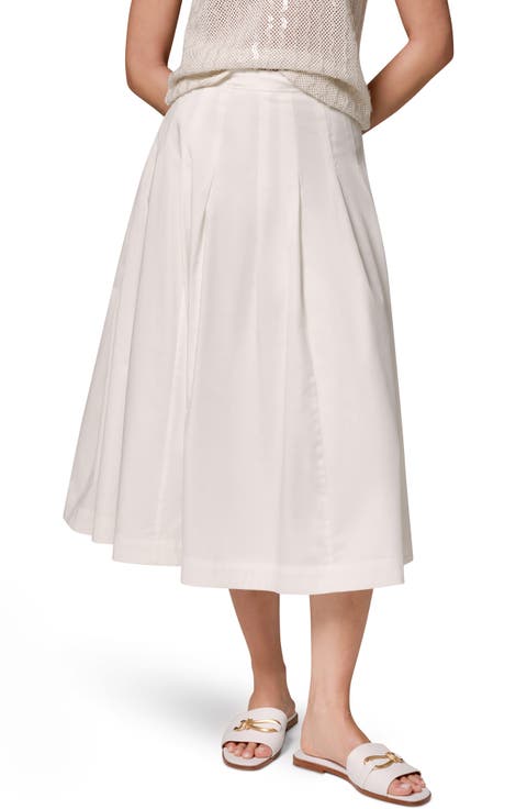 Pleated Midi Skirt