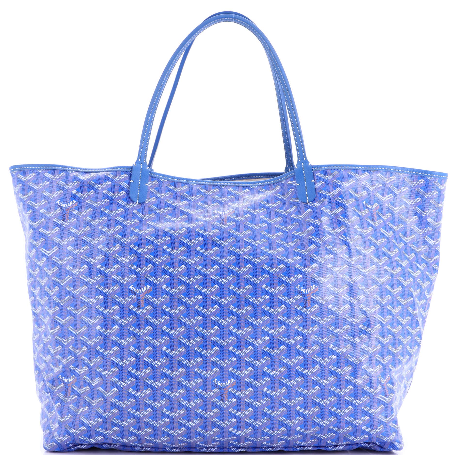 Pre-Owned Goyard Saint Louis Tote Coated Canvas GM, Main, color, 