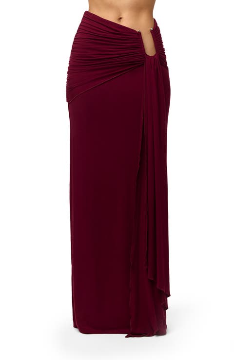 U-Wire Ruched Maxi Skirt