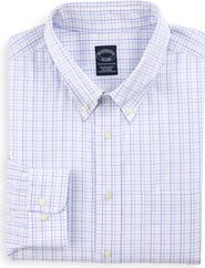 Brooks Brothers Big & Tall Non-Iron Tattersall Grid Dress Shirt