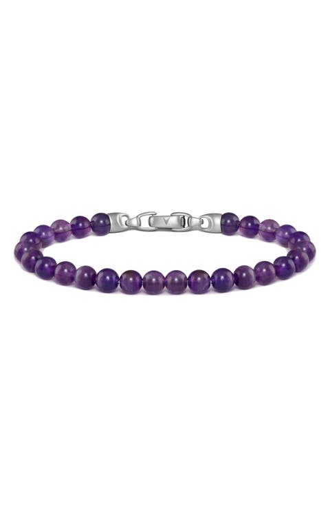 Amethyst Bead Bracelet