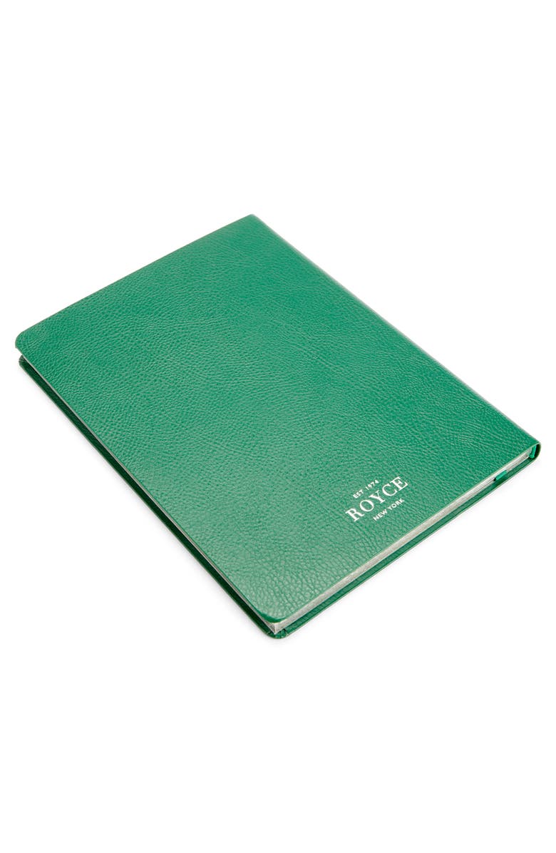 ROYCE New York Leather Bound Journal, Alternate, color, Green