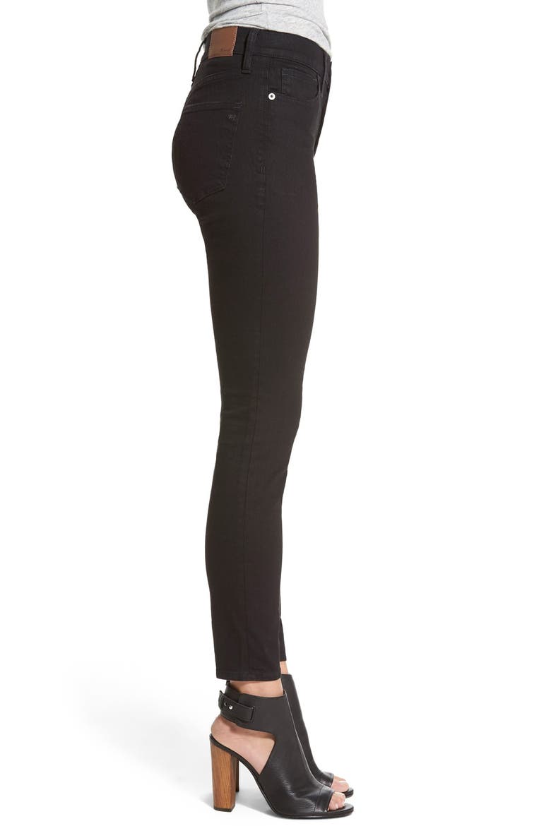High Riser Skinny Skinny Jeans, Alternate, color, BLACK FROST