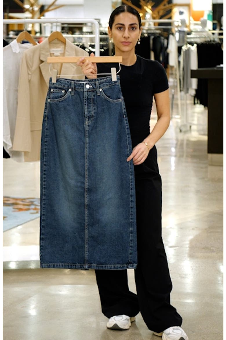 Denim Midi Skirt video