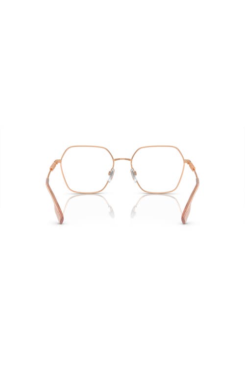 Burberry 54mm Irregular Optical Glasses In Gold