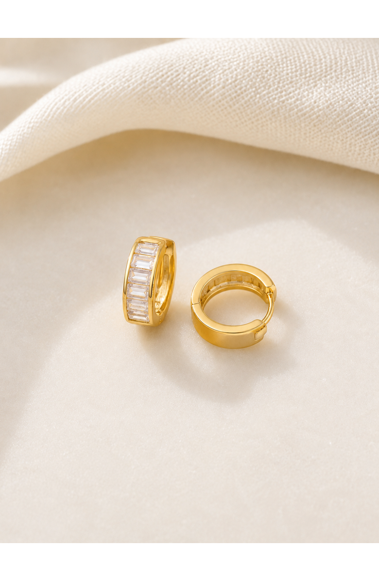 Ivy & Pearl Co. Clair De Lune Hoops, Alternate, color, Gold