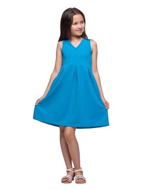 Sleeveless Pleated Party Dress