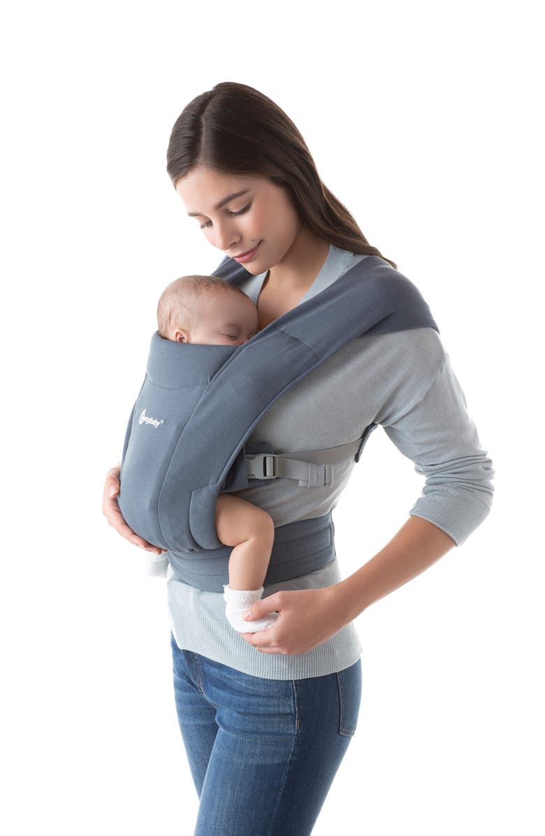 ERGObaby Embrace Baby Carrier, Alternate, color, Oxford Blue