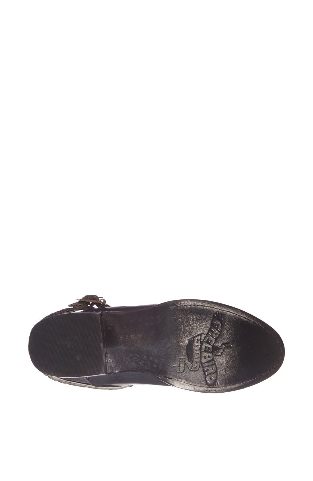'Roper' Belted Bootie, Alternate, color, BLACK