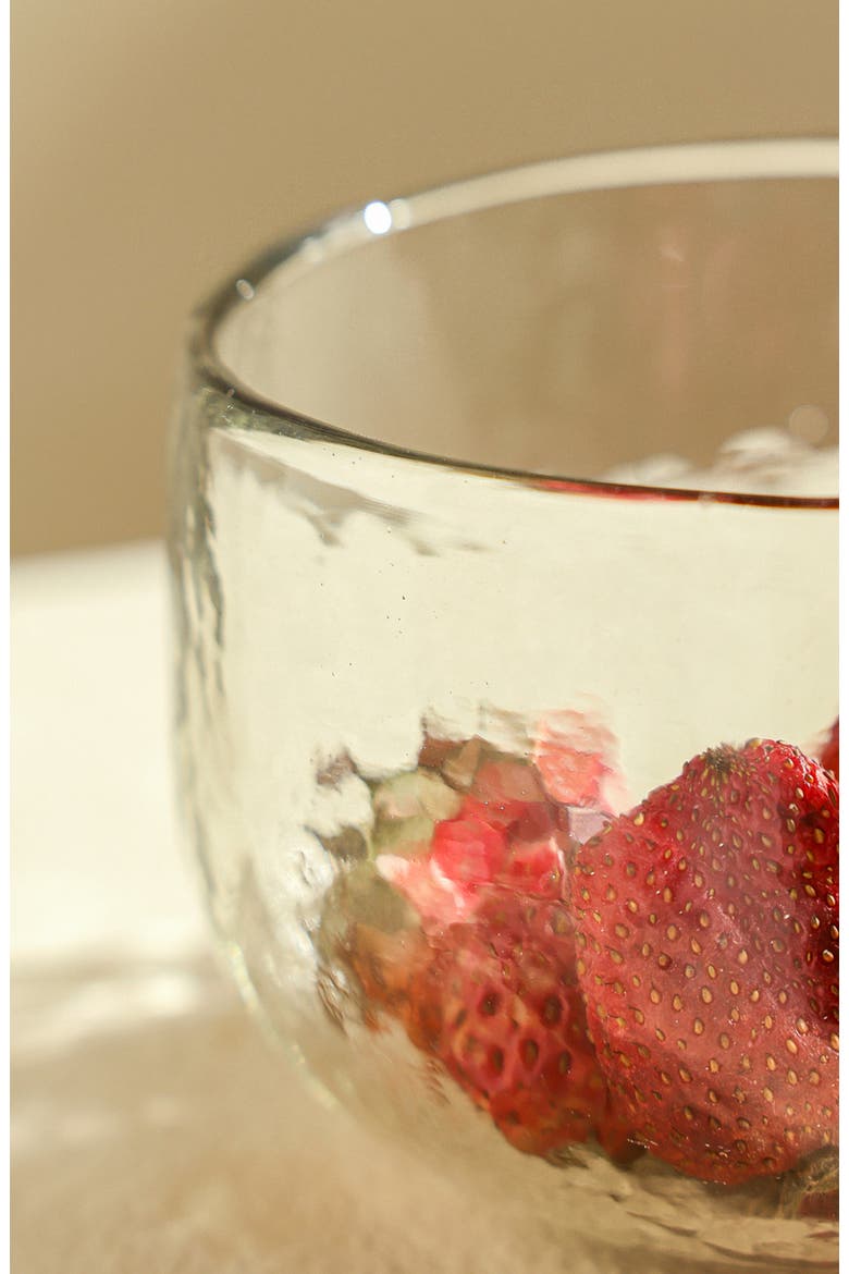 Pebbled Bowls - Set of 2, Alternate, color, Clear