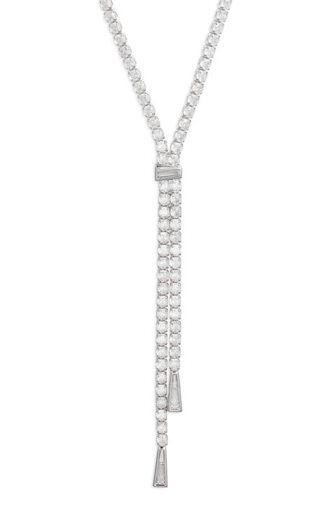 Cubic Zirconia Tennis Y-Necklace