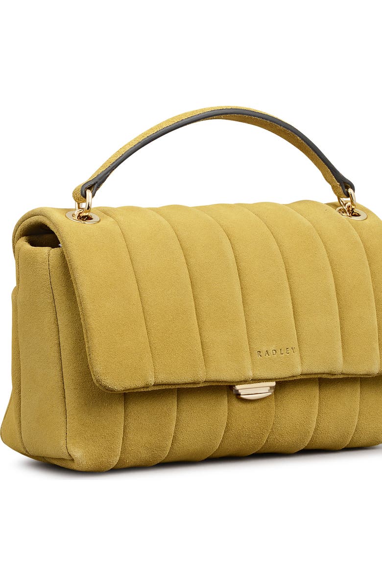 Radley Burton Way - Quilt Suede Small Flapover Crossbody Bag, Alternate, color, Honeycomb
