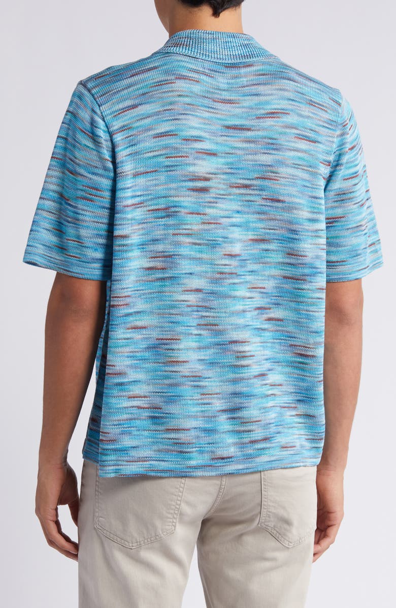 Corridor Space Dye Short Sleeve Button-Up Cardigan, Alternate, color,