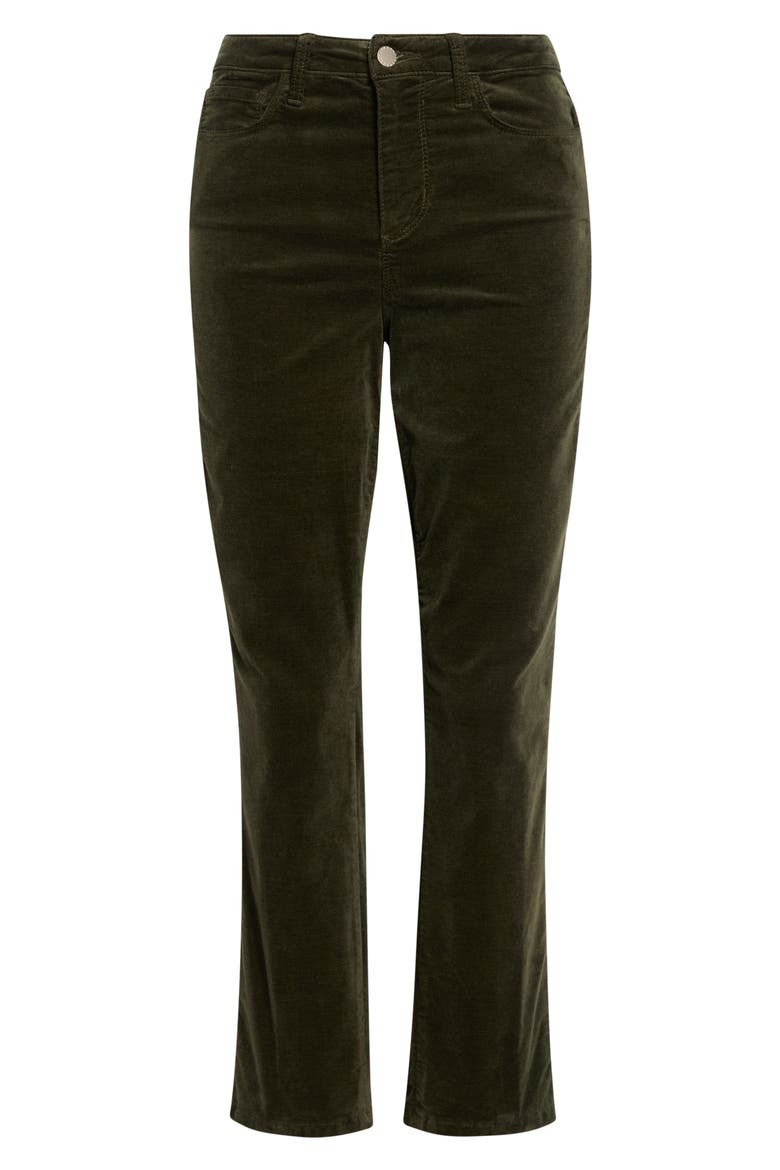 Celestia High Waist Slim Corduroy Pants, Main, color, ARMY