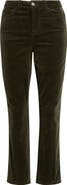 L'AGENCE Celestia High Waist Slim Corduroy Pants