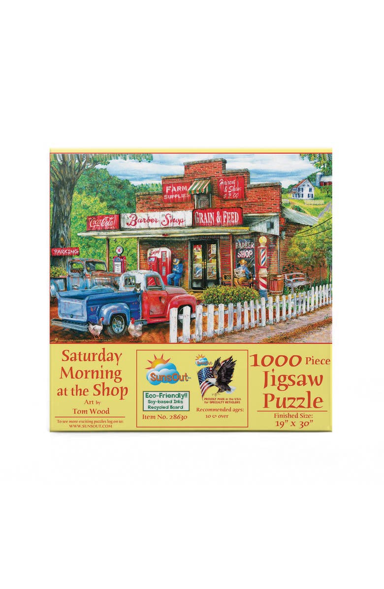 Sunsout Saturday Morning at the Shop 1000 piece Jigsaw Puzzle for Adults, Alternate, color, Multicolor