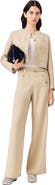 maje Linen blend suit trousers