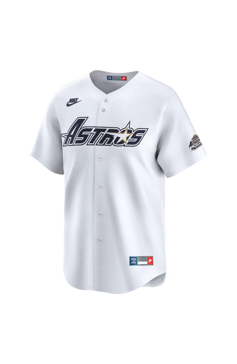 Nike Men's Nike White Houston Astros Throwback Cooperstown Collection Limited Jersey, Alternate, color, White