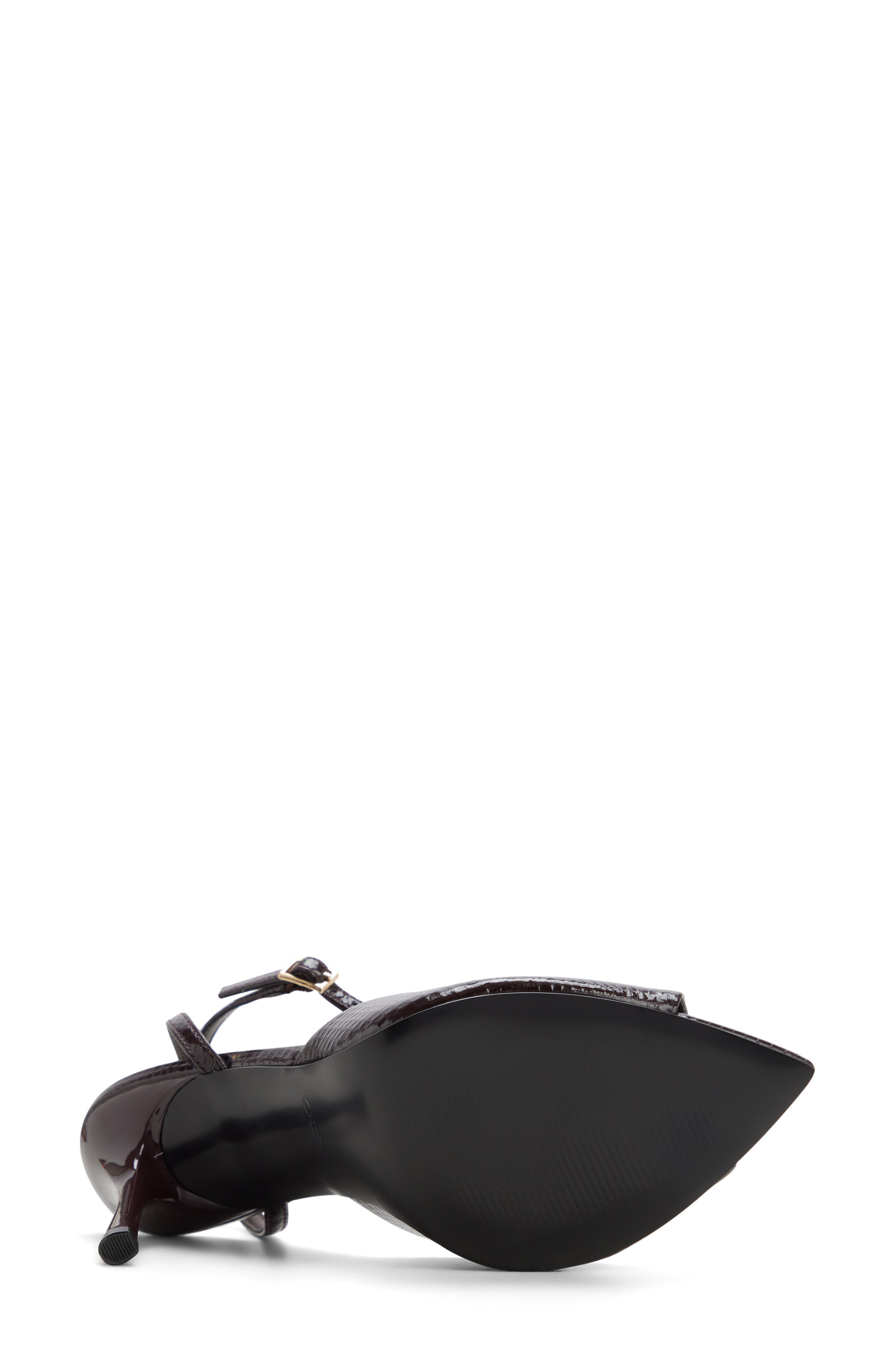 Belen Ankle Strap Pointed Toe Sandal, Alternate, color, MAROON