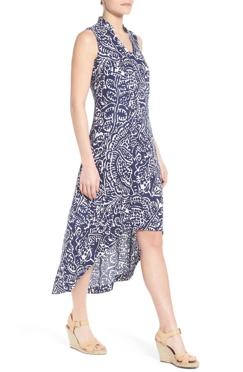 NIC+ZOE 'Seacoast' High/Low Linen Maxi Dress, Alternate, color,