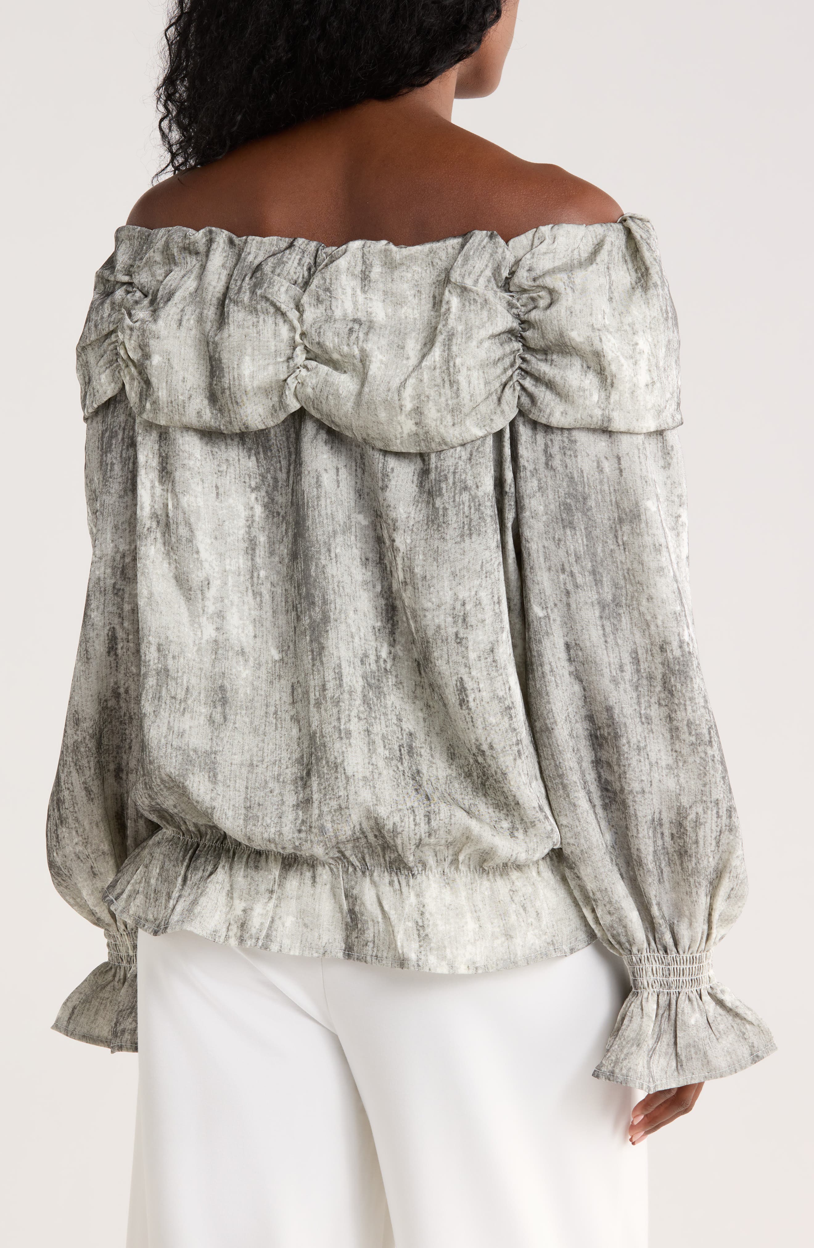 Smoke Off the Shoulder Top - image 4