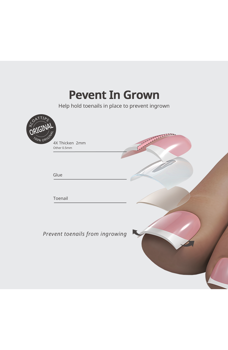 Btartboxnails Soft Gel Toe Nail Tips XCOATTIPS<sup>®</sup> Toe Nail, Alternate, color, Sharp Square
