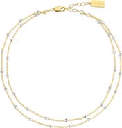 Set & Stones Austen Two Tone Layered Anklet
